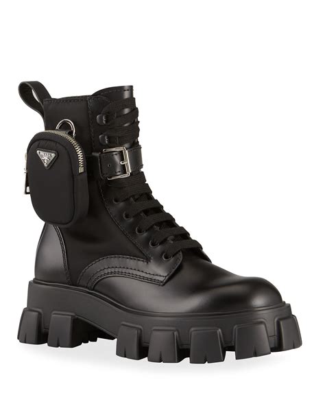 combact boots prada|Men's Prada Combat Boots .